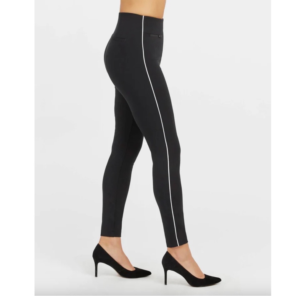 SPANX Black Pants with White Trim - Picture 2 of 9
